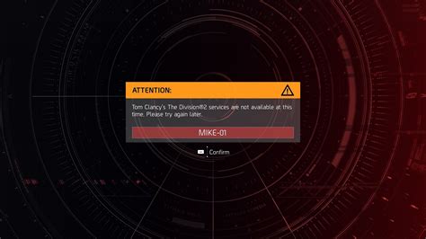 The Division Server Status .